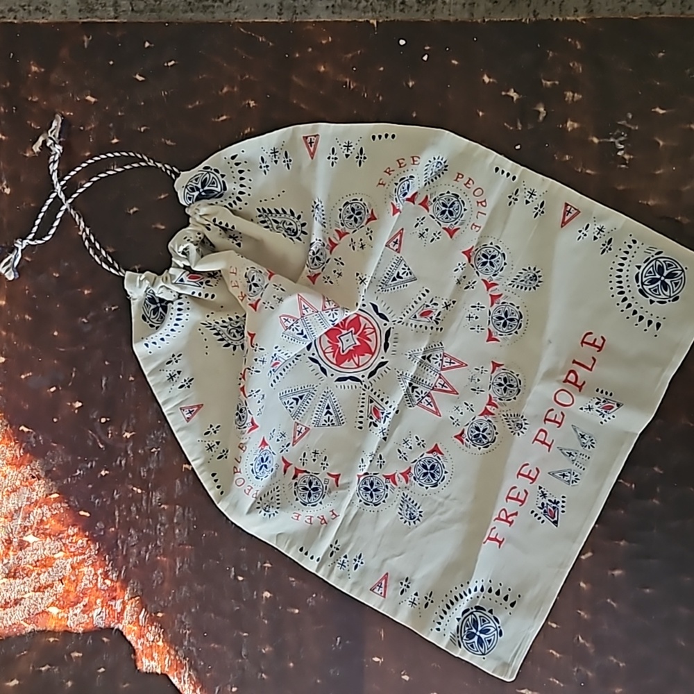 Free People drawstring gift bag